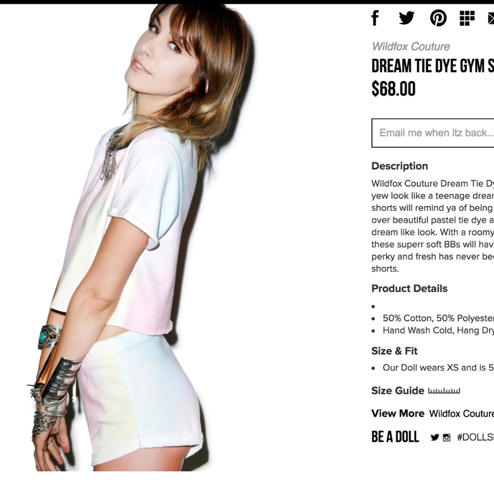 Wildfox tie dye swimwear shorts, worn 2x